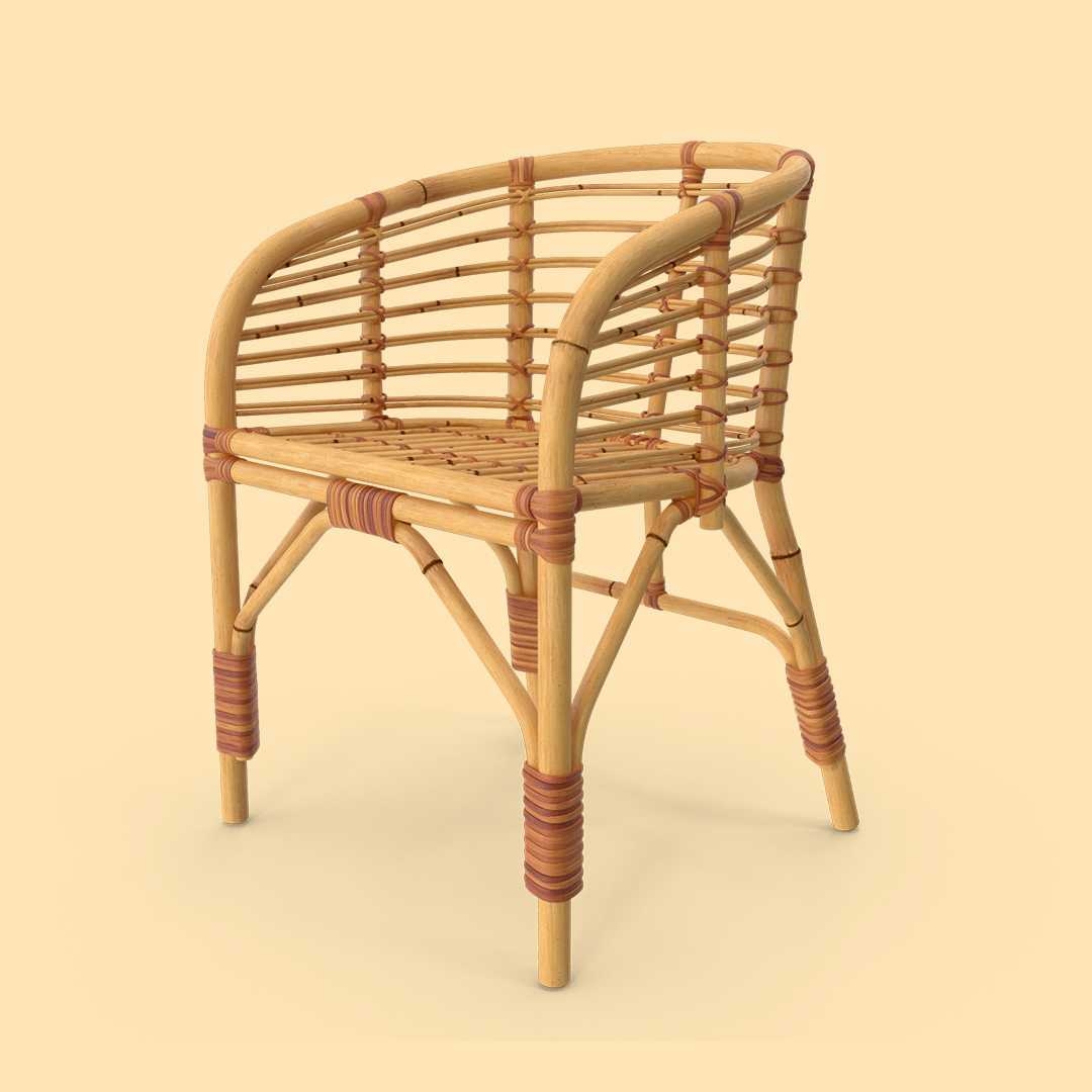 Fauteuil en Rotin Naturel et Bambou – Chaise Tressée Artisanale pour Intérieur ou Extérieur Couvert – Style Boho Chic et Écologique – Image 2